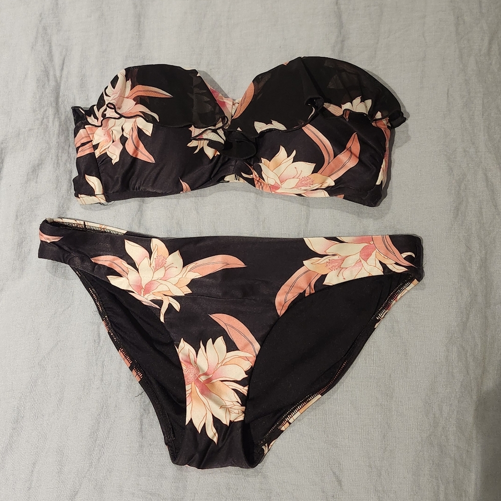 Seafolly Desert Flower Twist Bandeau Bikini